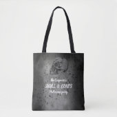 Tote Bag Halloween crâne et os (Devant)