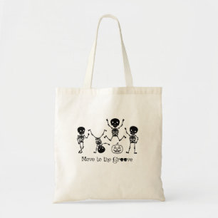 Tote Bag Halloween Dancing Skeleton Se Déplace À Groove