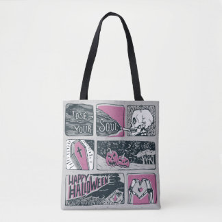 Tote Bag Halloween de bande dessinée : Illustration amusant