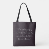 Tote Bag Halloween de chat noir (Dos)