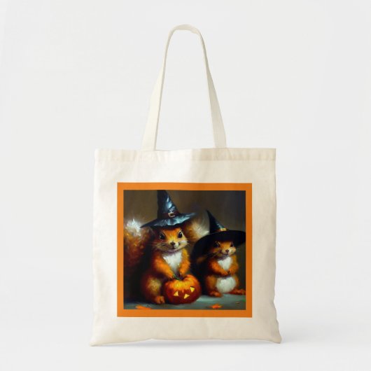Tote Bag Halloween des écureuils (Devant)