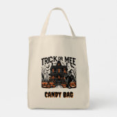 Tote Bag Halloween éffrayant avec fantômes et citrouilles ! (Dos)