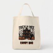 Tote Bag Halloween éffrayant avec fantômes et citrouilles ! (Devant)