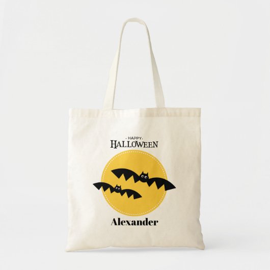 Tote Bag Halloween éffrayant chauves-souris (Devant)