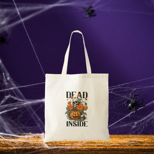 Tote Bag Halloween Éffrayant et Citrouille
