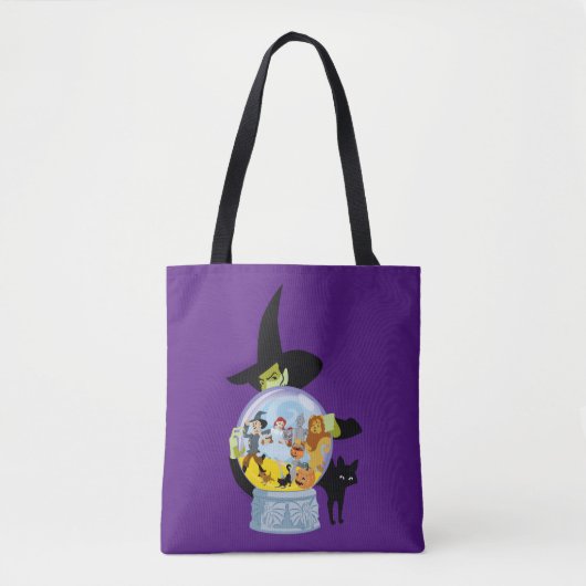 Tote Bag Halloween en cristal de sorcière méchante (Devant)
