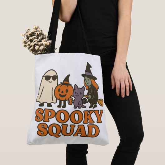 Tote Bag Halloween Équipe Squelette Mignonne Drôle (De près)