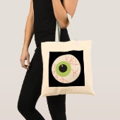 Tote Bag Halloween Eyeball effrayant (Devant (produit))