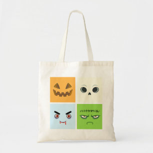 Tote Bag Halloween fait face