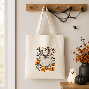 Tote Bag Halloween Fantôme Bouledogue Français Mignon