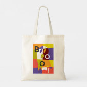 Tote Bag Halloween Fantôme Coloré Moderne (Dos)