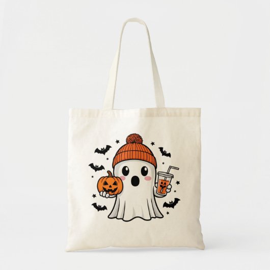 Tote Bag Halloween fantôme mignon (Devant)