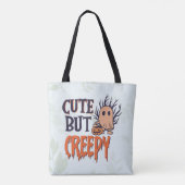 Tote Bag Halloween fantôme mignon mais Déplaisant (Dos)