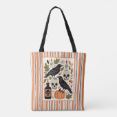 Tote Bag Halloween Fête de l'art populaire éffrayant (Dos)