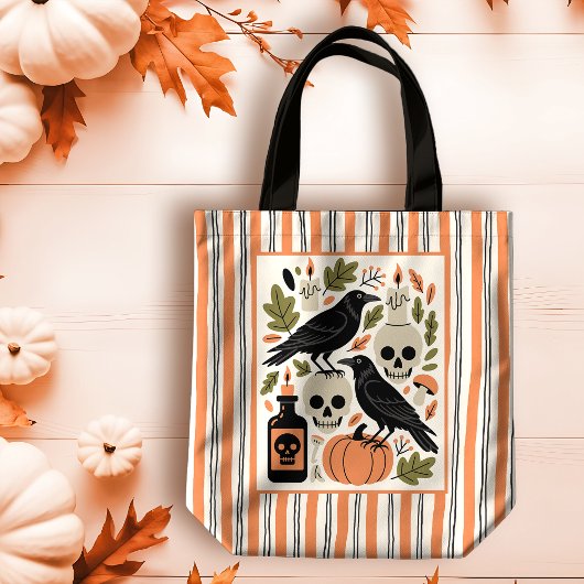 Tote Bag Halloween Fête de l'art populaire éffrayant