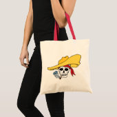 Tote Bag Halloween fumer le crâne avec un dessin de Bandana (Devant (produit))