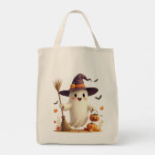Tote Bag Halloween Ghost Cute Witchy (Dos)