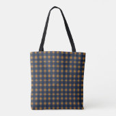 Tote Bag Halloween Gingham Lettering (Dos)
