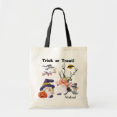Tote Bag Halloween Gnome Party Trick ou traitement (Devant)