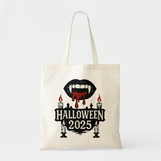 Tote Bag Halloween gothique Vampire (Devant)