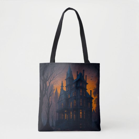 Tote Bag Halloween Haunted Mansion (Devant)
