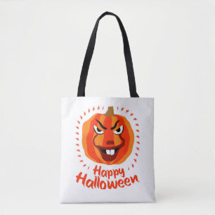 Tote Bag 🎃 Halloween heureux - Drôle, Effrayant et Citroui