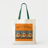 TOTE BAG HALLOWEEN HOTS, OWL WIZARD TRICK OU TRAITEMENT (Devant)