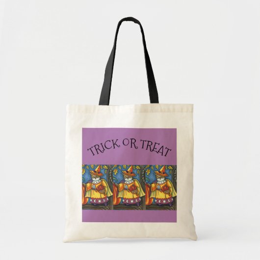 TOTE BAG HALLOWEEN HOWS, WL WIZARD TRICK OU TRAITER FOURRE- (Devant)
