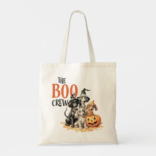 Tote Bag Halloween les chiens retro de l'équipage de Boo (Dos)