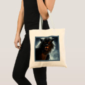 Tote Bag Halloween - Loup-garou 1 (Devant (produit))
