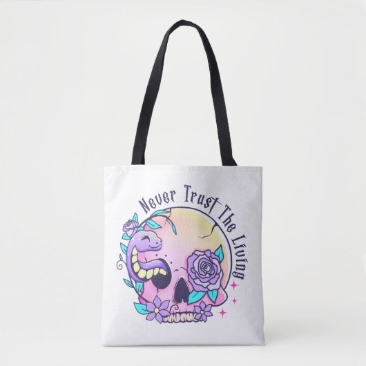 Tote Bag Halloween mignon crâne (Devant)