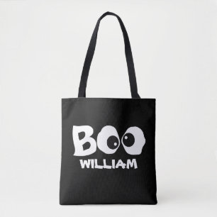Tote Bag Halloween mignonne Simple Whimsical Ghost Boo Eyes