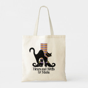 Tote Bag Halloween mignonne Trick Ou Treat Whimsical Black