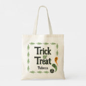 Tote Bag Halloween moderne 3 yeux Citrouille Éffrayant pour