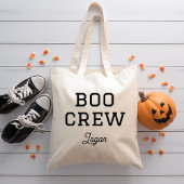Tote Bag Halloween monogramme de l'équipage de bateau