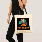 Tote Bag Halloween/Monster/octobre/automne (Devant (produit))