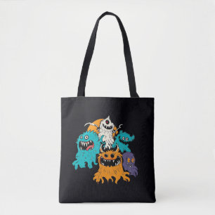 Tote Bag Halloween/Monster/octobre/automne