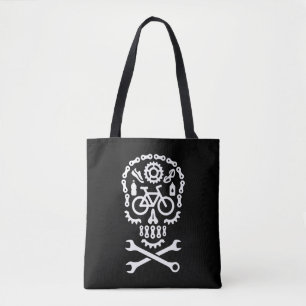 Tote Bag Halloween mountain MTB cycling bicycle sugar