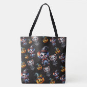 Tote Bag Halloween noir mignon (Devant)