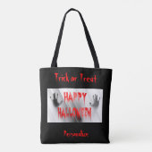 Tote Bag Halloween Paranormal Trick ou Treat Candy réutilis (Dos)