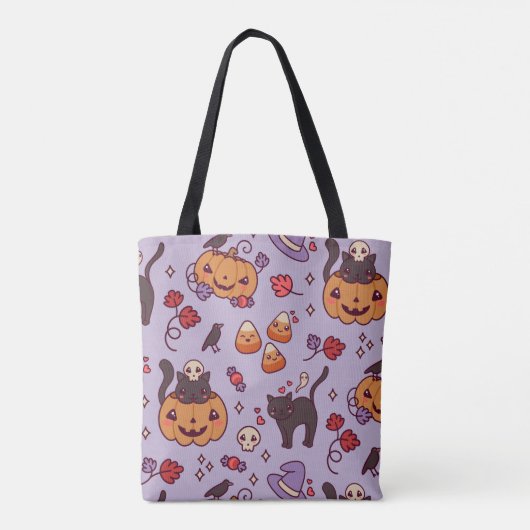 Tote Bag Halloween pattern decoration (Dos)