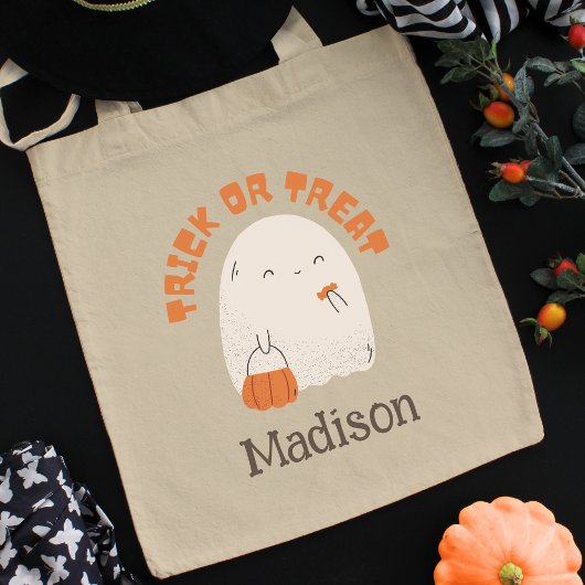 Tote Bag Halloween personnalisé fantôme