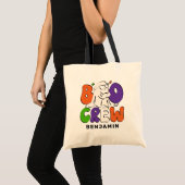 Tote Bag Halloween personnalisées de l'équipage de BOO Retr (Devant (produit))