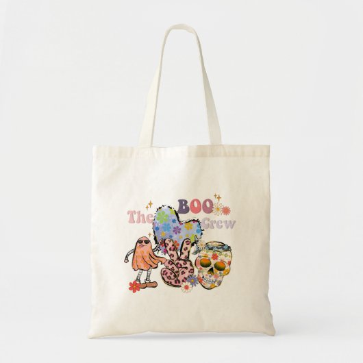 Tote Bag Halloween rétro du Boo Crew (Devant)