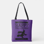 Tote Bag Halloween rétro typographique (Dos)