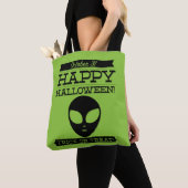Tote Bag Halloween rétro typographique (De près)