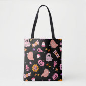 Tote Bag Halloween rose (Devant)