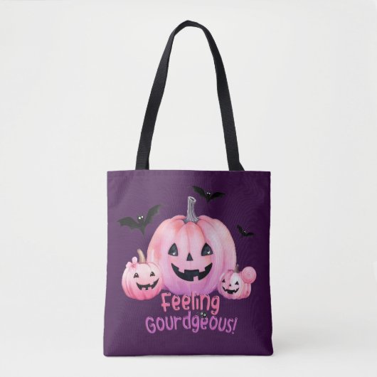 Tote Bag Halloween rose (Devant)