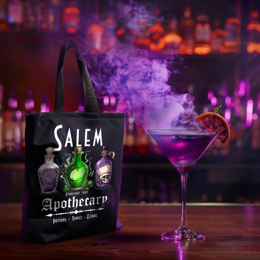 Tote Bag Halloween Salem Potions appothécaires Toniques Eli