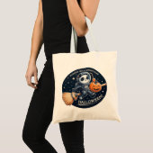 Tote Bag Halloween spectaculaire avec un panda bambou comme (Devant (produit))